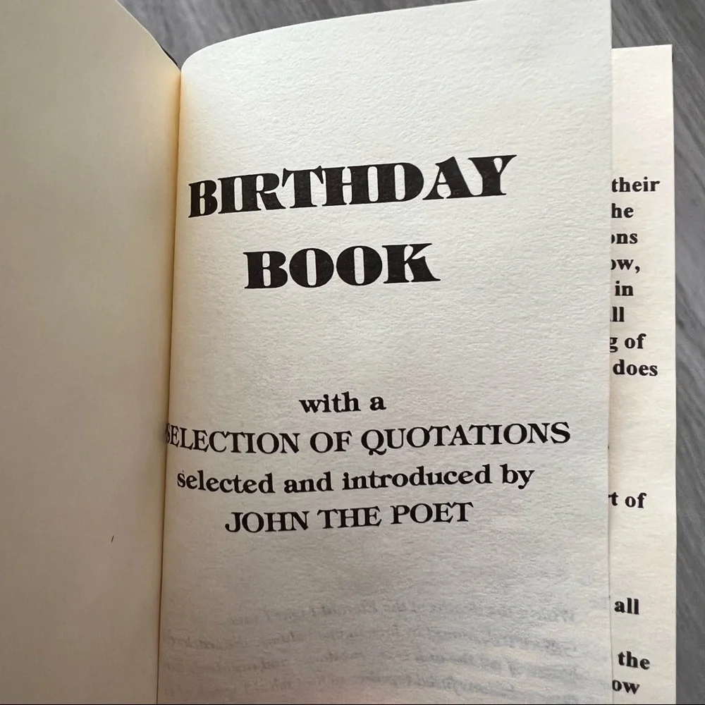 English Pewter Birthday Book NIB